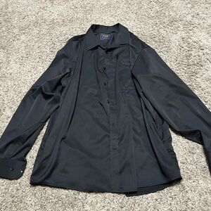 Elegant Black Men's Dress Shirt